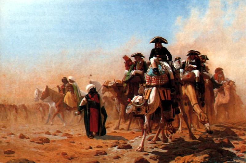 Jean Leon Gerome Napoleon and his General Staff in Egypt Sweden oil painting art